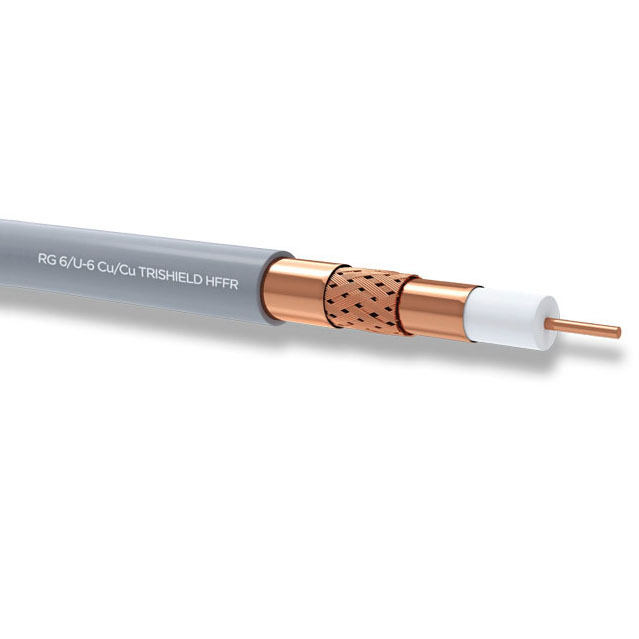 RG 6/U-6 Cu/Cu TRISHIELD - HF